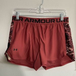 Red underarmour shorts